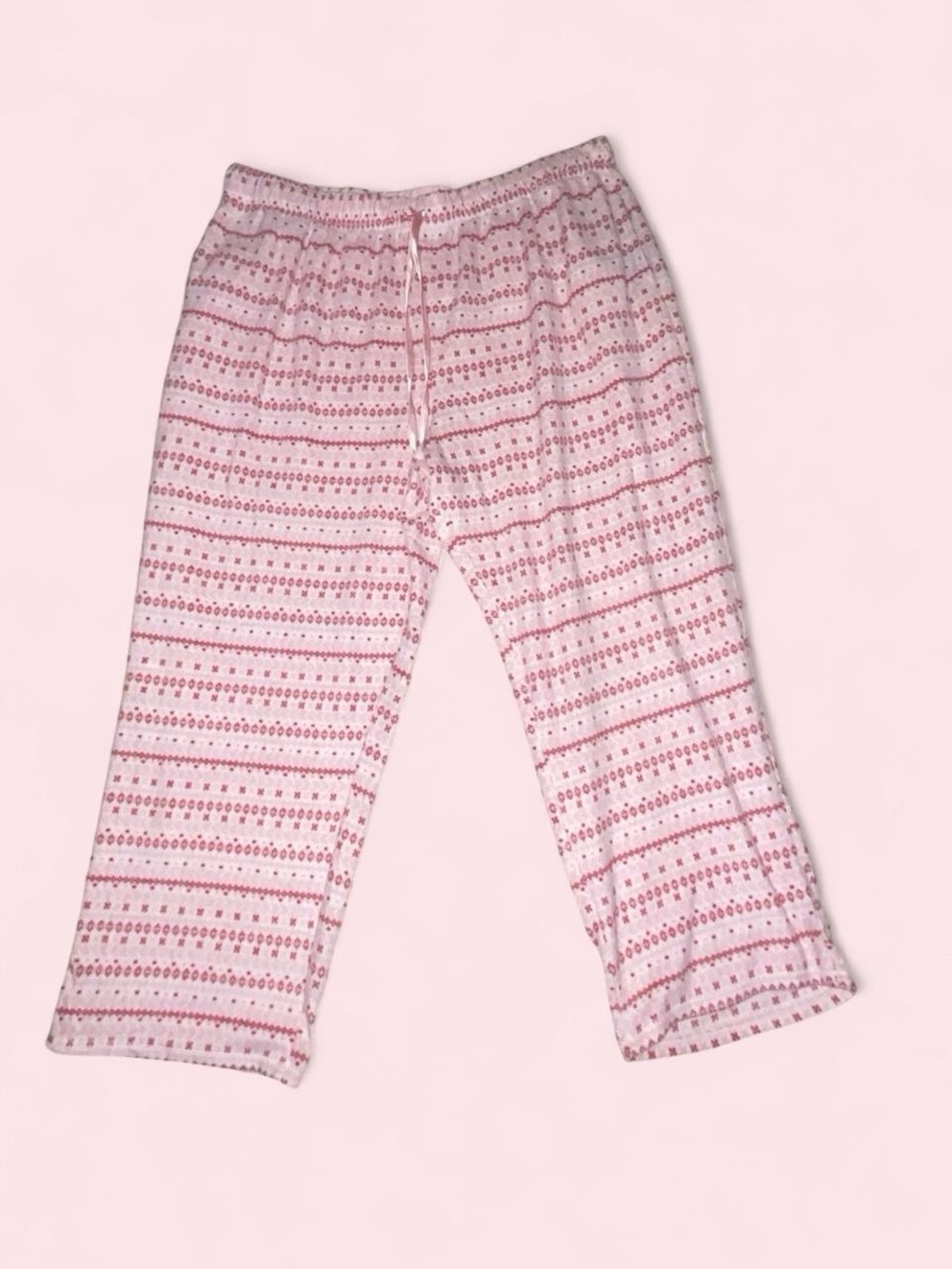 croft & barrow Pink Patterned Pajama Bottoms